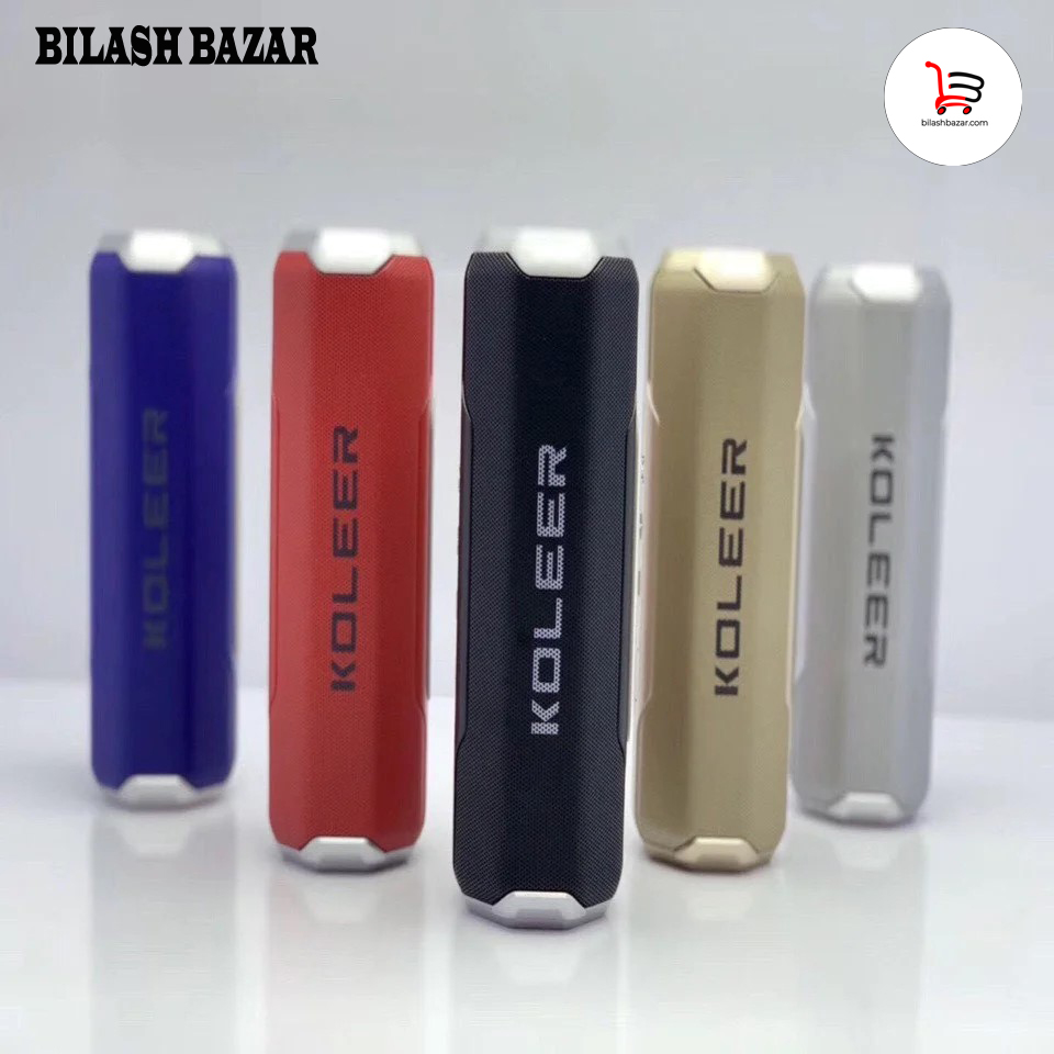 Picture of KOLEER S218 Bluetooth 5.0 Hi-Fi Sound Deep Bass AUX & SD Card Supported Portable Wireless Speaker With FM Radio