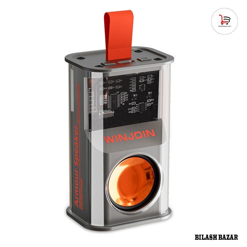 Picture of K08 Bluetooth Speaker Transparent Mech Audio TWS Two-Machine interconnection Rhythm Breathing Light 360° Stereo Surround
