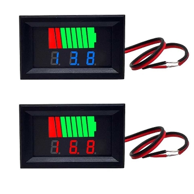 Picture of DC 12V-60V Battery Capacity Indicator ACID Lead-acid Lead Battery Charge Level LED Tester Red Digital Voltmeter