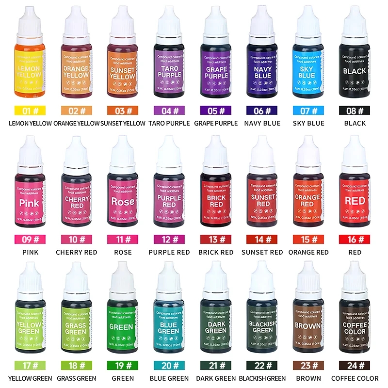 Picture of 10ML/Food Coloring Compound Cake Pastry Cookies Sugar Fondant Cream Baking DIY Craft Pigment for Cake Decoration Tool Frosting Icing