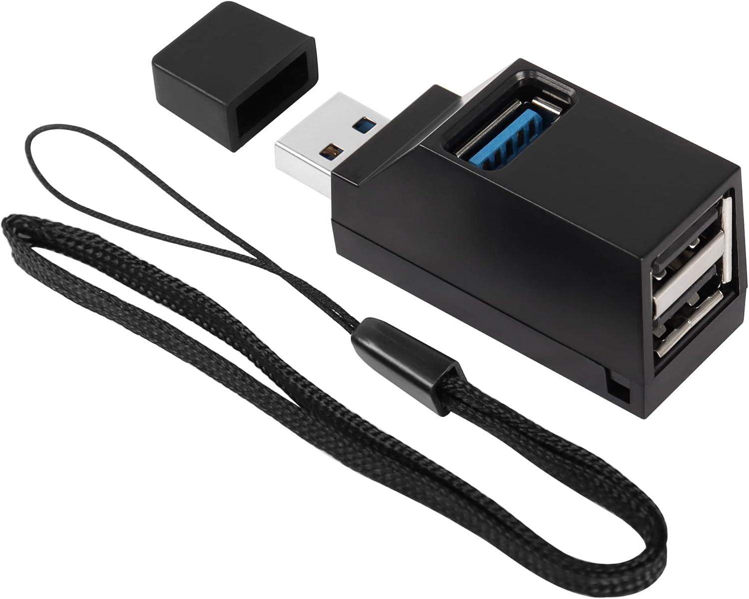 Picture of USB 3.0 HUB Adapter Extender Mini Splitter Box 3 Ports High Speed For PC Laptop U Disk Card Reader