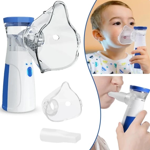 Picture of Portable Mini Handheld Mesh Nebulizer Machine/ Ultrasonic Steam Inhaler Nebulizer Machine For Child & Adults Nebulization-Smart USB Connector