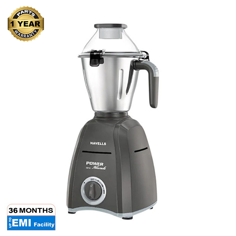 Picture of Havells 800-Watt 3 in 1 Power Hunk Stainless Steel Mixer Grinder 