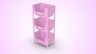 Picture of Kids Rack 3 Step Pink