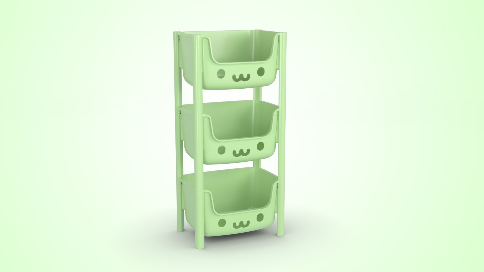Picture of Kids Rack 3 Step Green