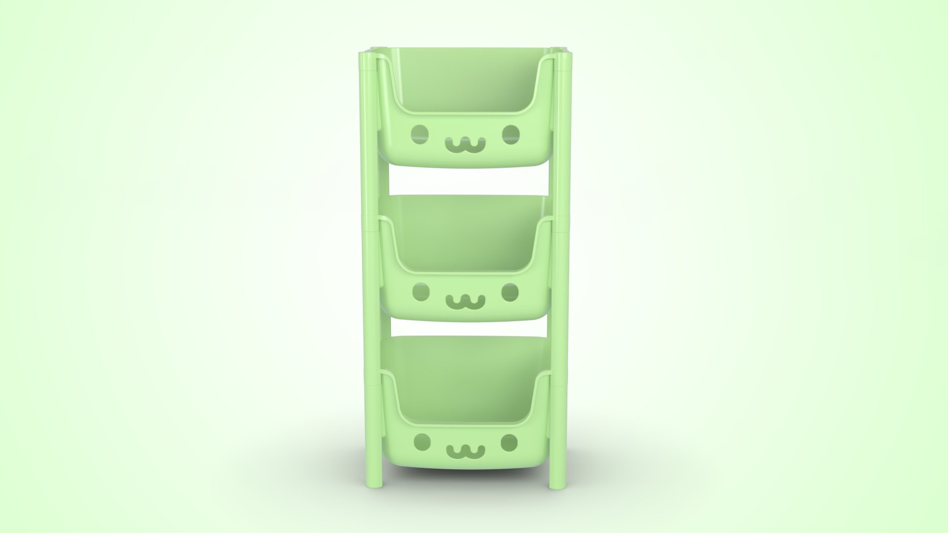 Picture of Kids Rack 3 Step Green