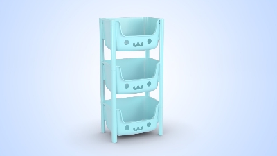 Picture of Kids Rack 3 Step Gray