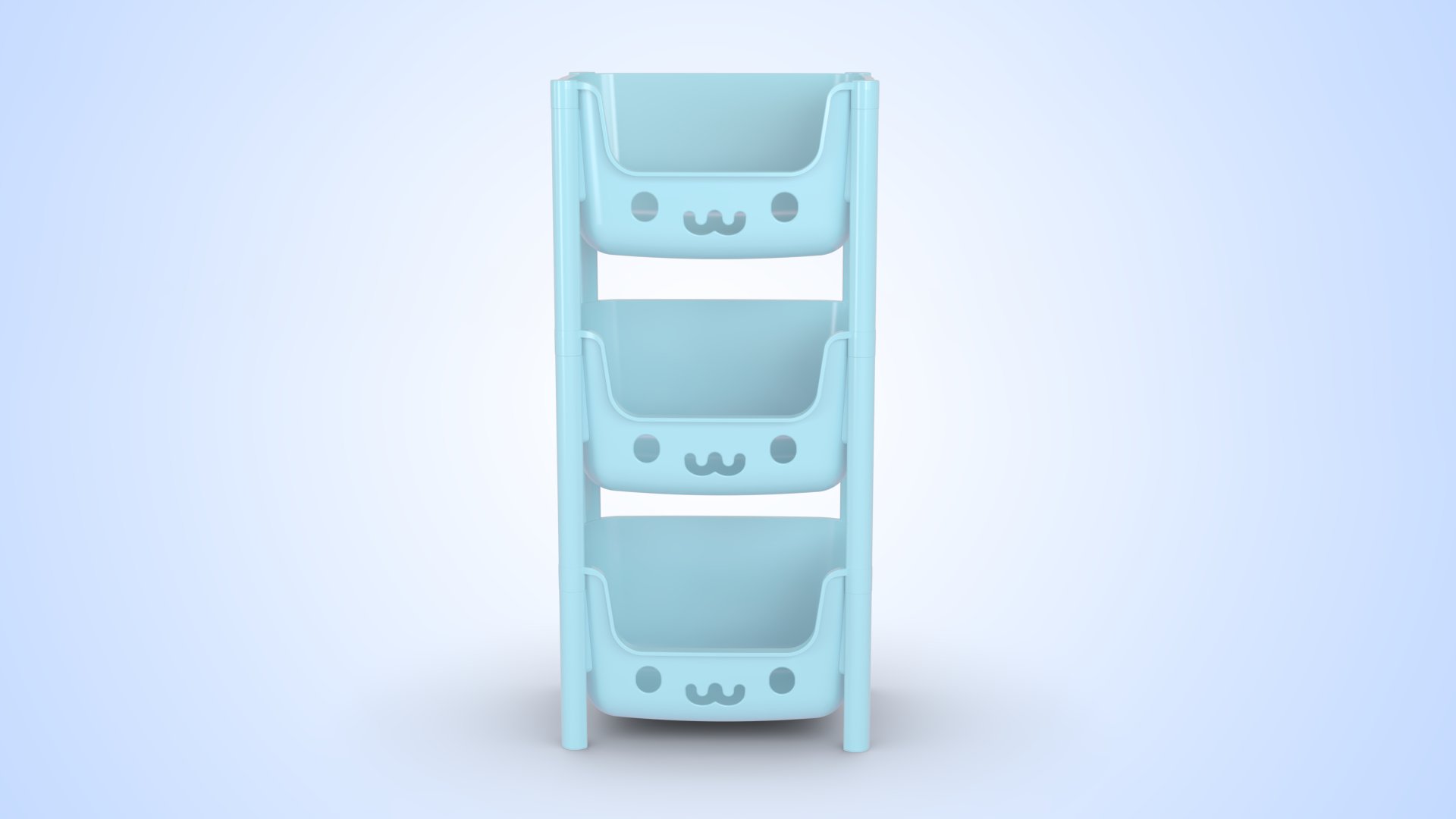 Picture of Kids Rack 3 Step Gray