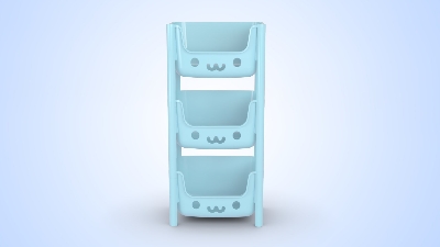 Picture of Kids Rack 3 Step Gray