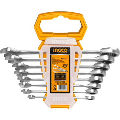 Picture of INGCO Ratchet COMBINATION SPANNER SET- 8pcs HKSPAR1082