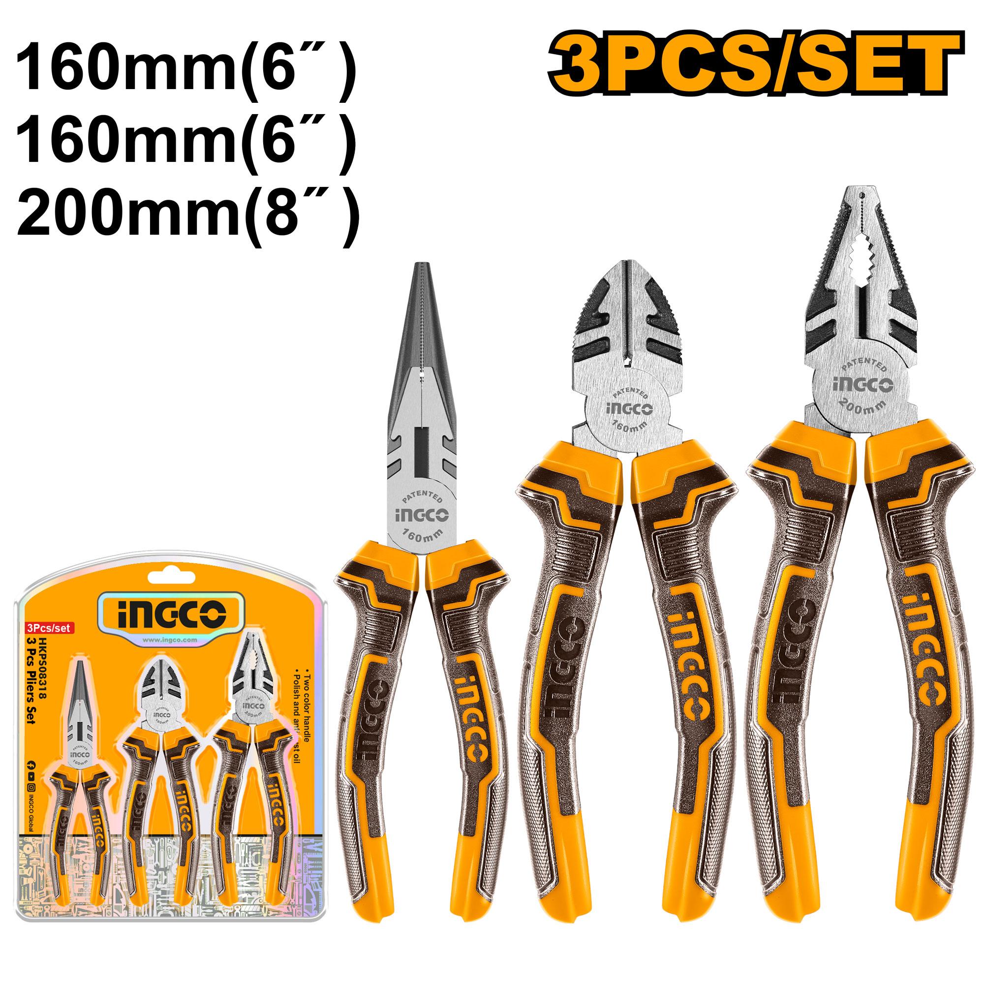 Picture of INGCO 3pcs PLIERS SET HKPS08318