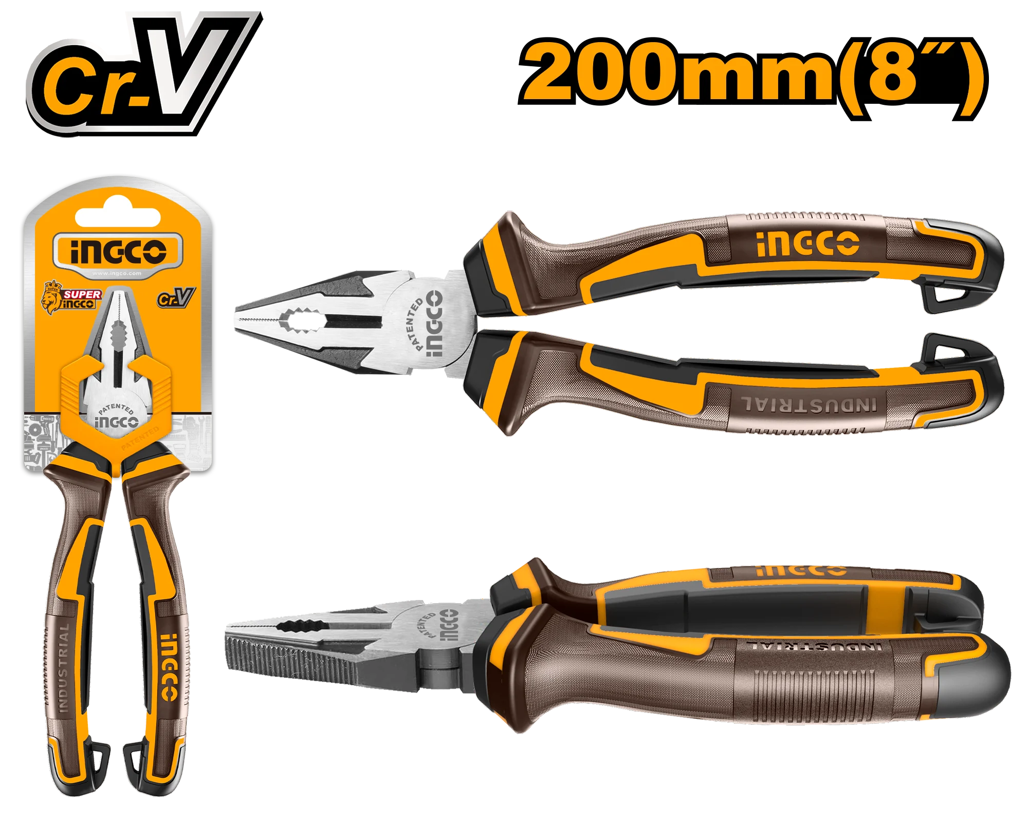 Picture of INGCO 8" (200mm) COMBINATION PLIER (HEAVY) HCP28208