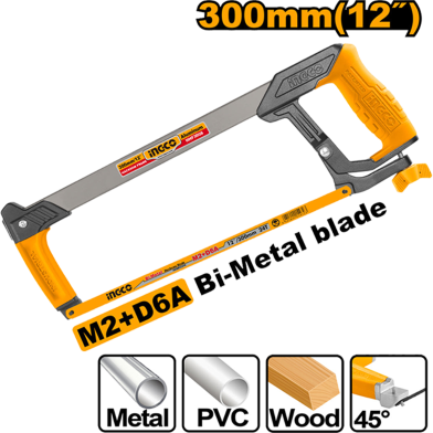 Picture of INGCO 300mm / 12" HACKSAW FRAME (HEAVY) HHF3008