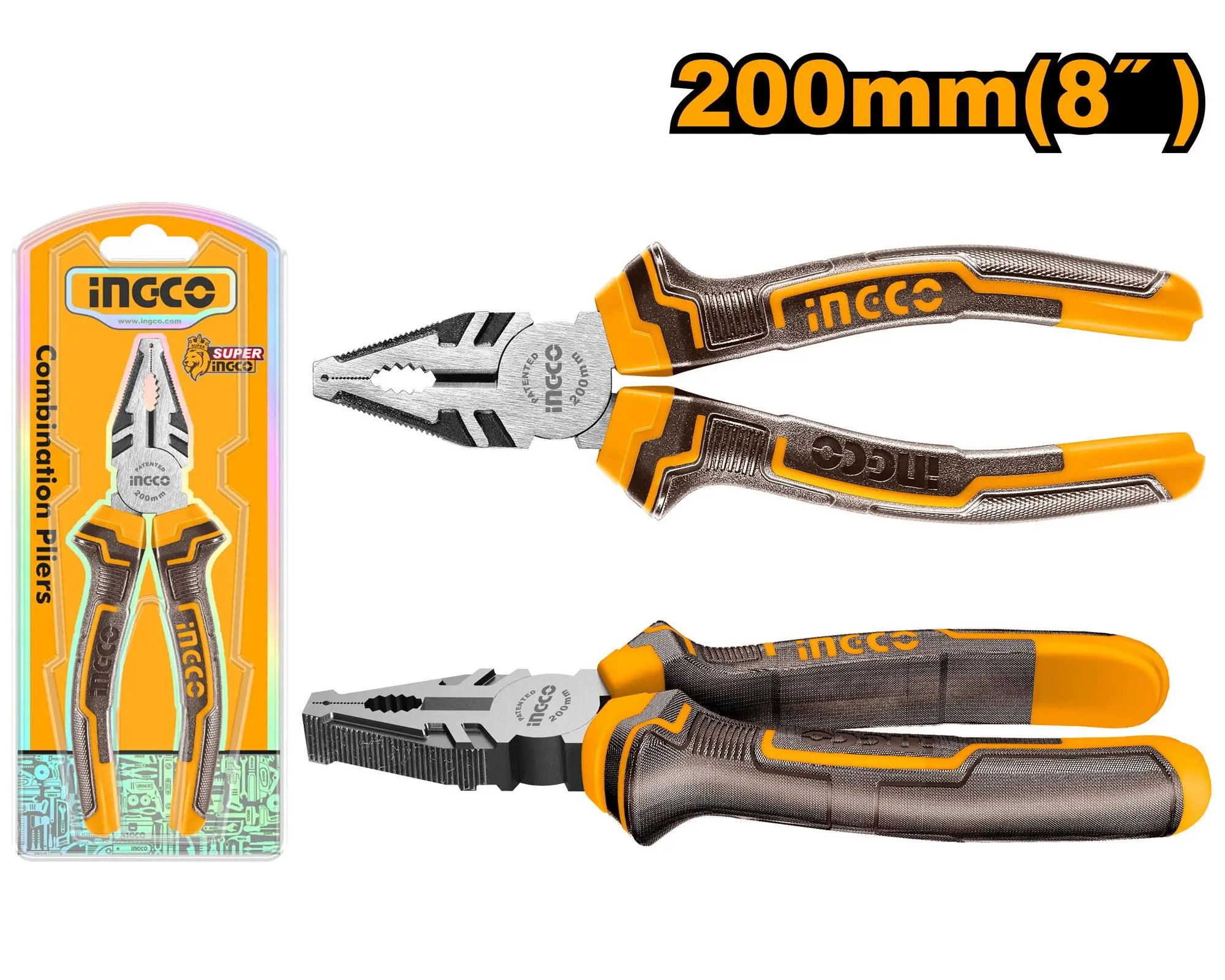 Picture of INGCO 8" (200mm) COMBINATION PLIER HCP08208