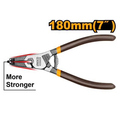 Picture of INGCO 7" (180mm) BENT HEAD External CIRCLIP PLIER HCCP261802