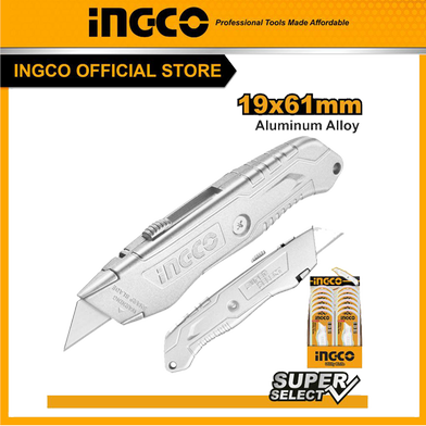 Picture of INGCO 19×61mm Aluminum Alloy UTILITY KNIFE HKNS11615