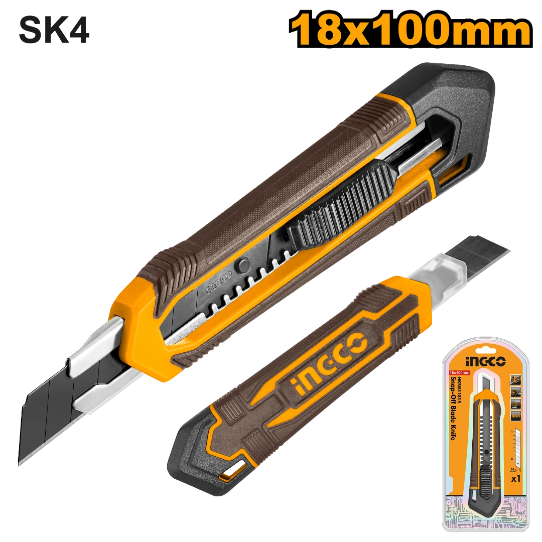 Picture of INGCO 18×100mm SNAP-OFF BLADE / KNIFE HKNS11815