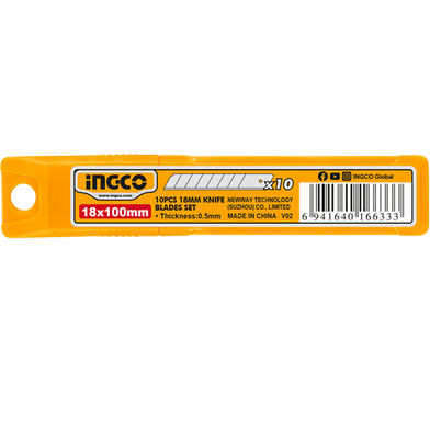 Picture of INGCO 18×100mm 10pcs BLADE Set
HKNSB112