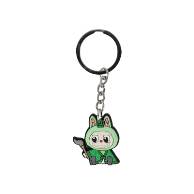 Picture of Labubu The Monsters Rubber Keychain | Cute Cartoon Character Collectibles | Durable PVC Keychain Accessory for Bags & Keys - Single piece