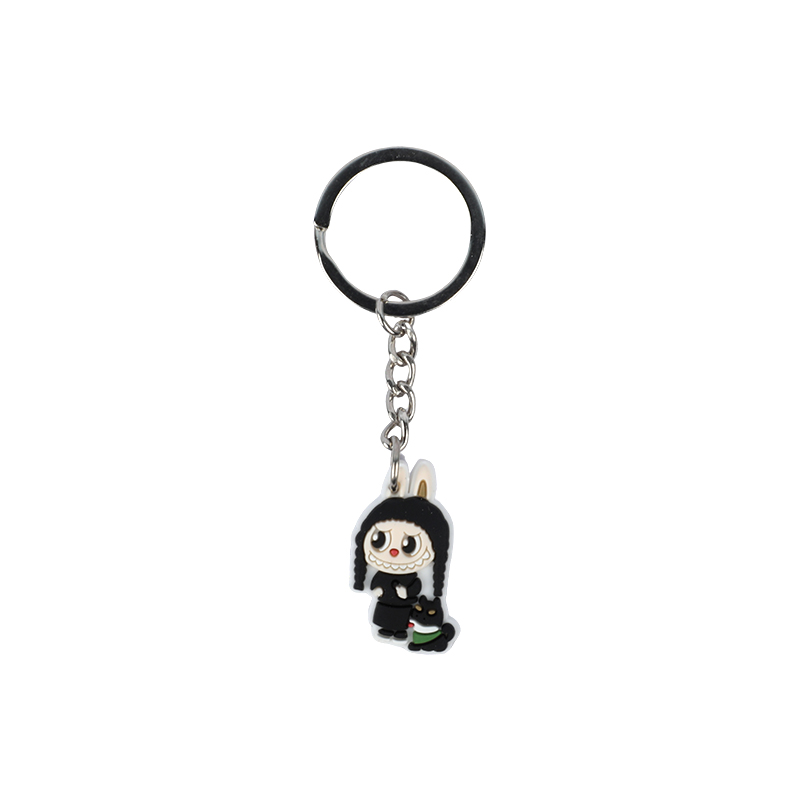 Picture of Labubu The Monsters Rubber Keychain | Cute Cartoon Character Collectibles | Durable PVC Keychain Accessory for Bags & Keys - Single piece