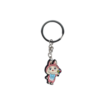 Picture of Labubu The Monsters Rubber Keychain | Cute Cartoon Character Collectibles | Durable PVC Keychain Accessory for Bags & Keys - Single piece