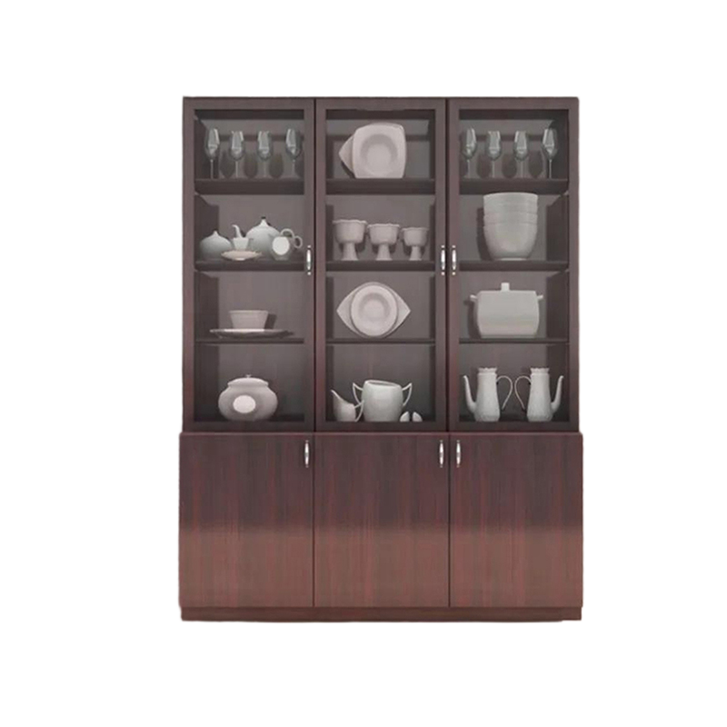 Picture of Showcase With Crockery Display Unit with 3 door Storage Cabinet  - Modern Home Furniture M1
