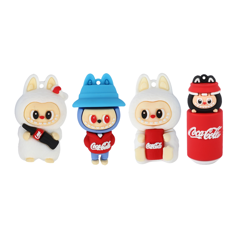 Picture of The Labubu & Coca-Cola Set | 4-Piece Exclusive Collectible Figures | Limited Edition Labubu & Coke Collaboration | Premium Quality Desktop Figurines & Pendants- 4 piece