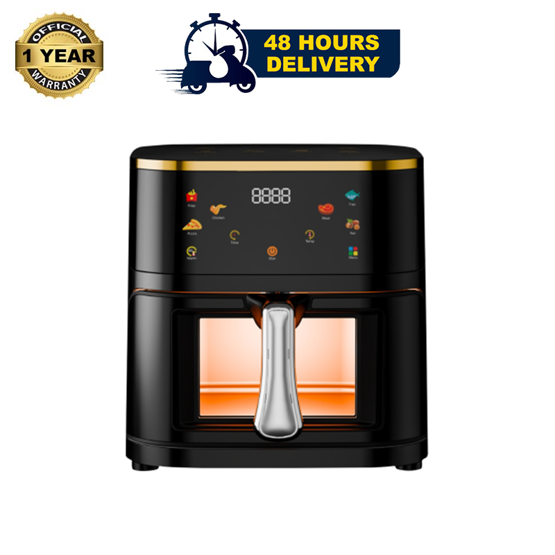 Picture of Gazi Smiss 1300W 8 Litres Air Fryer (GA-AF-12) with Stainless Steel Surface and Automatic Shut Off Technology and Frying