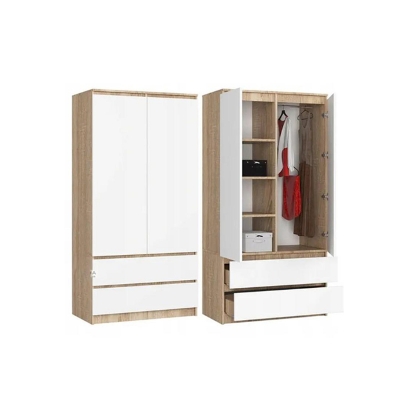 Picture of Highly Vital - Modern Home Furniture Contemporary style 2 Door with 2 Drawer Almira / Wardrobe - Furniture & Decor - Modern and Trendy M