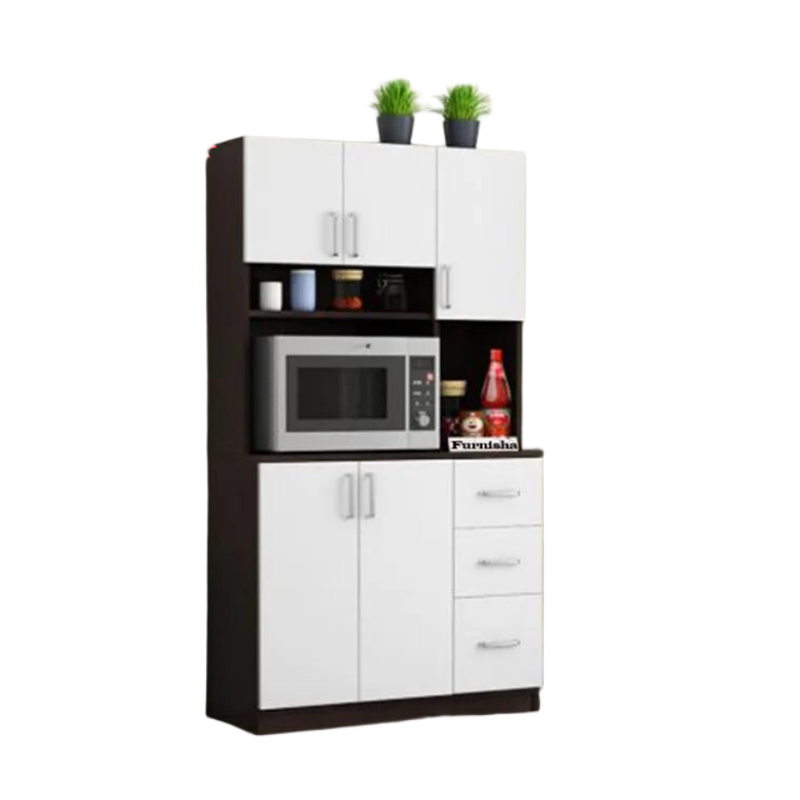 Picture of Modern Home Furniture New Model Kitchen Cabinet / Kitchen Storage Pot Racks / Kitchen Rack / Oven & Condiment Racks - Minimalistic Sophistication M