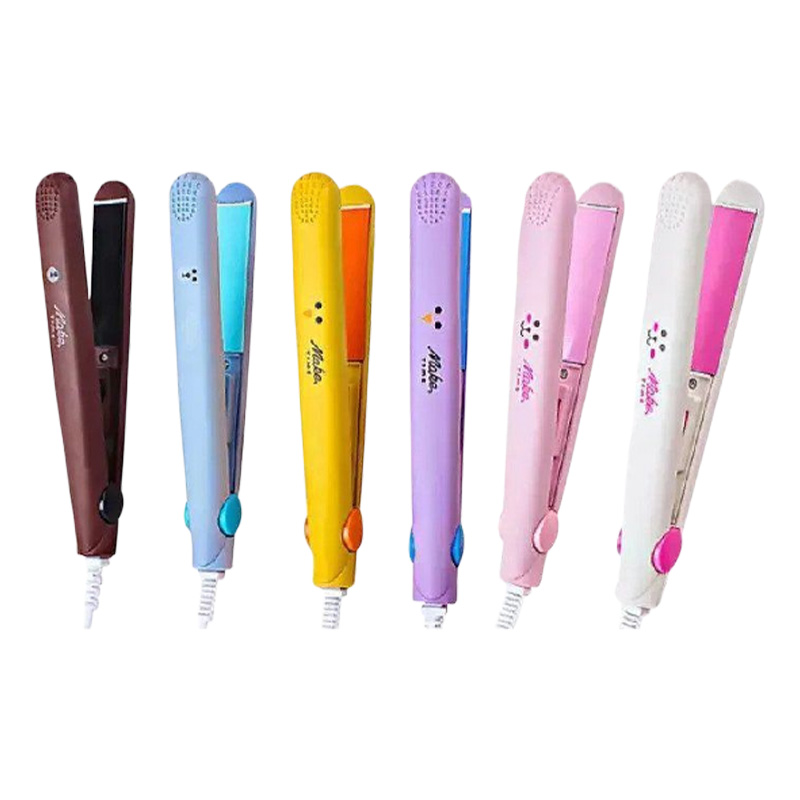Picture of Mini Hair Straightener Multicolor Flat Iron Curler Ceramic Tourmaline Plate Easy Use And Carry Pocket Curling Styling Tool