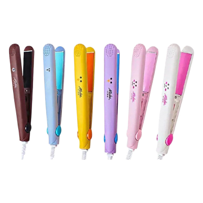 Picture of Mini Hair Straightener Multicolor Flat Iron Curler Ceramic Tourmaline Plate Easy Use And Carry Pocket Curling Styling Tool