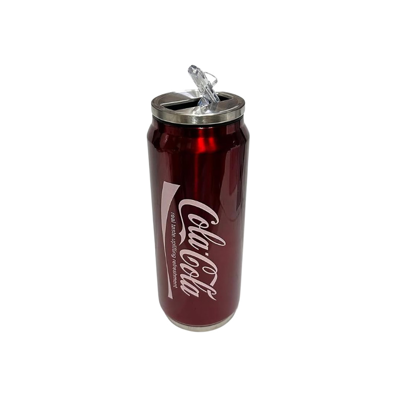 Picture of 350ML Stainless Steel Water Bottle Creative Thermos Cup Portable Travel Car Vacuum Flask Coffee Insulated Cup Drink Straw Cup