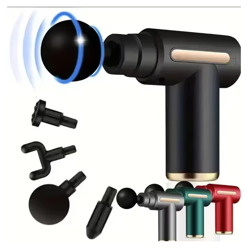 Picture of Mini LED Percussion Massage Gun - USB Deep Tissue Therapy for Neck Back & Body Portable Muscle Recovery Tool with 3 Speeds - copy