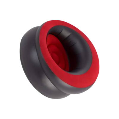 Picture of Unibos Air Chair Inflatable Sofa | Indoor & Outdoor Use | Blow up Seat Gaming Lounger | Flocked Surface Ultra Soft | Single - Red/Black