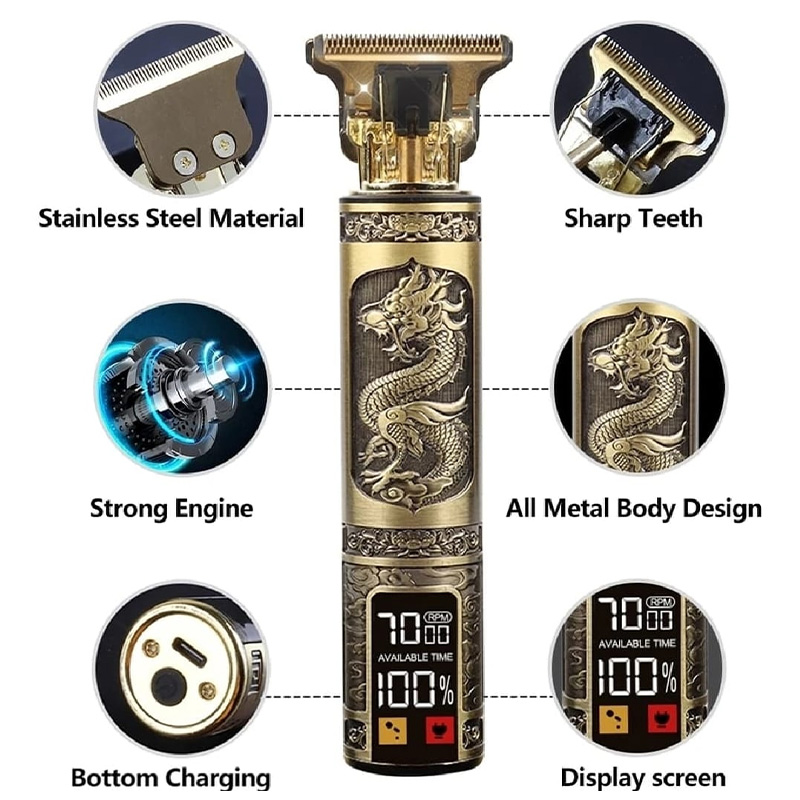 Picture of Vintage T9 Hair Cutting Machine Hair Trimmer Recharge Professional Cordless Hair Trimme