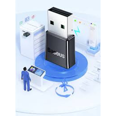 Picture of Baseus BA07 Mini Bluetooth Adapter for PC, USB 5.3 Wireless Bluetooth Dongle Receiver - Black