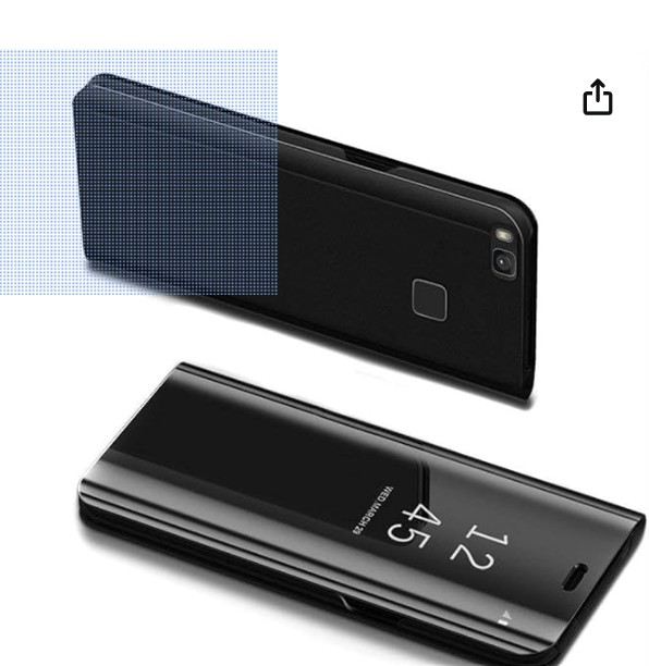 Picture of Huawei P10 Lite Flip Stand Clear View Standing flip Case with Smart Mirror Phone Case with Optimized Viewing Angle for Huawei P10 Lite