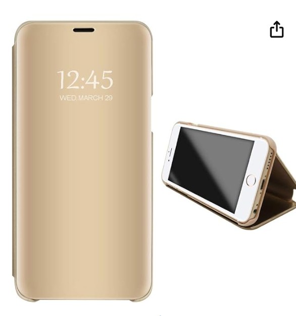 Picture of Go Crazzy Samsung Galaxy A5 (2017) A520 Flip Stand Clear View Standing Case with Smart Mirror Phone Cover with Optimized Viewing Angle for Samsung Galaxy A5 (2017) A520