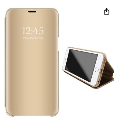 Picture of Go Crazzy Samsung Galaxy A5 (2017) A520 Flip Stand Clear View Standing Case with Smart Mirror Phone Cover with Optimized Viewing Angle for Samsung Galaxy A5 (2017) A520