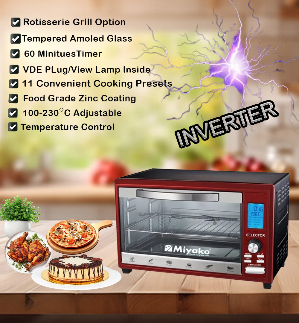 Picture of Miyako MT-38 Electric Oven Inverter Technology Function-38 Liters