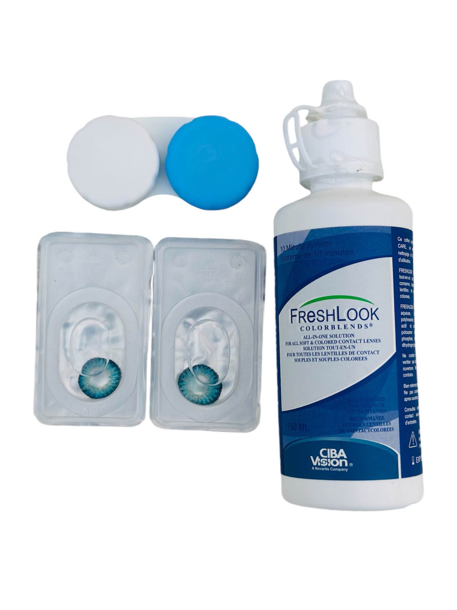 Picture of Freshlook contac lens blue color full set