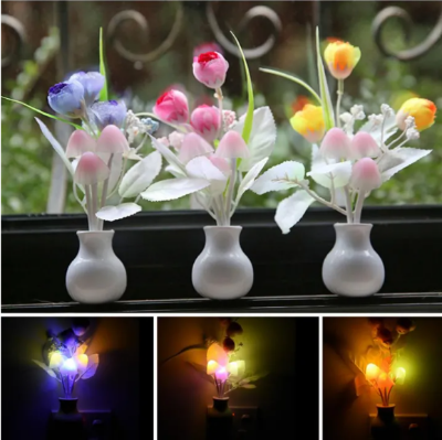 Picture of Honeymoon Moon Light Bedroom Mushroom light automatic sensor with color changing - Table Lamp