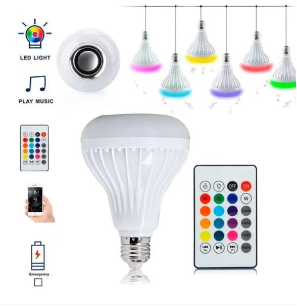 Picture of Blub Smart E27 RGB & White Bluetooth Speaker LED Bulb