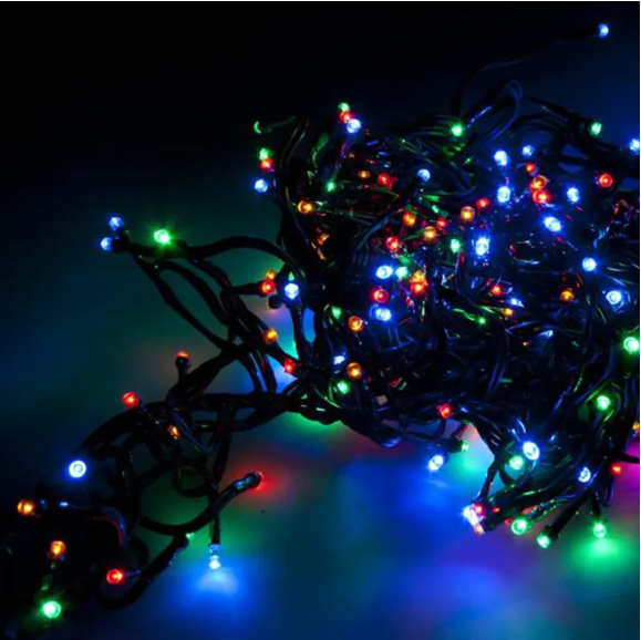 Picture of Multi-Coloured Indoor & Outdoor LED Fairy Lights – 8 Modes – Decorative String Lights for Room