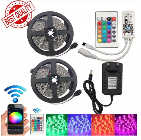 Picture of RGB 3528 3-Color LED Strip Light – 5 Meter (Strip Only, No Controller or Adapter Included)