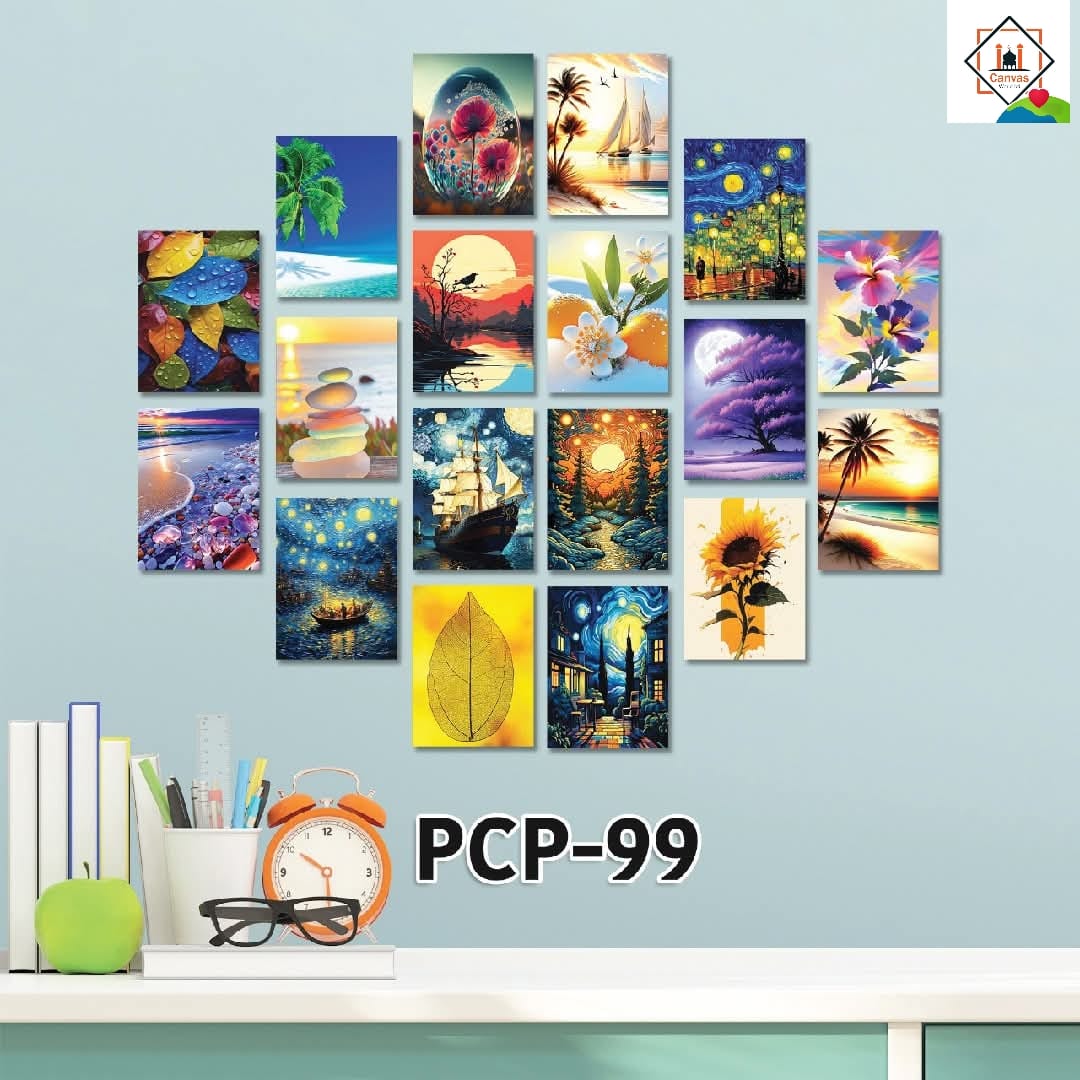 Picture of 18pcs Unique Design Wallmate Combo Set – Perfect for Home & Office Wall Decoration