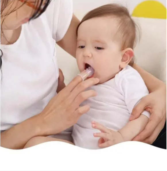 Picture of Baby Finger Toothbrush with Storage Box – Soft Silicone Training Brush for Infants & Pets