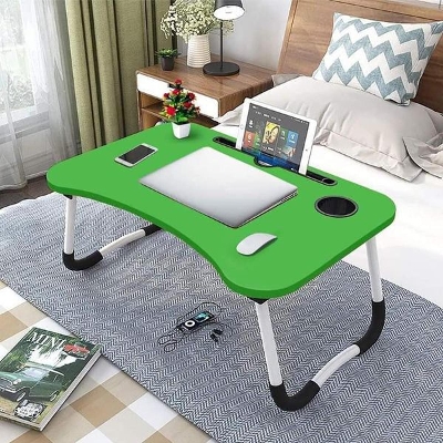 Picture of Portable Fold-able Laptop Desk Home Laptop Table Notebook Study Laptop Stand Desk for Bed & Sofa Laptop Stand Computer Table with