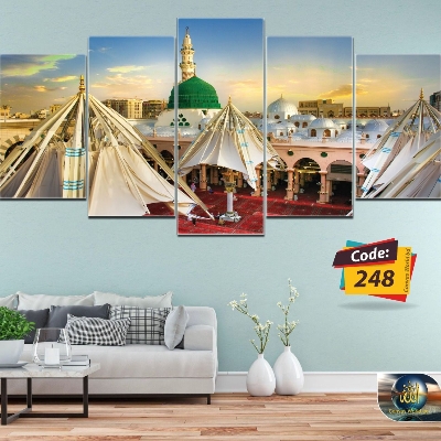 Picture of 5Pcs In 1 Set Wall Canvas Art Ready to Hang for Living Room or Bedroom Home Decoration On Wall Canvas Painting Wall